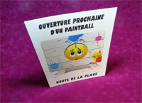 Chevalet carton pour affiche