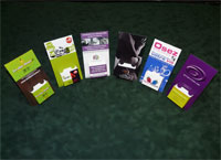 Pr�sentoir imprim� en carton pour carte de visite